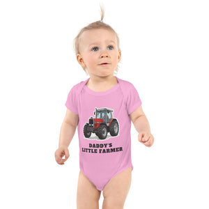Furrow & Fields Baby Bodysuit Pink / 12 months Baby Massey Ferguson 3075 Tractor Bodysuit – Daddy's Little Farmer Quality Farmers Merch