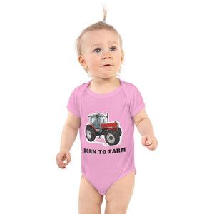 Furrow & Fields Baby Bodysuit Pink / 12 months Baby Massey Ferguson 3090 Tractor Bodysuit – Born to Farm Quality Farmers Merch