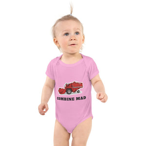 Furrow & Fields Baby Bodysuit Pink / 12 months Baby Massey Ferguson 520 Combine Bodysuit – Combine Mad Quality Farmers Merch