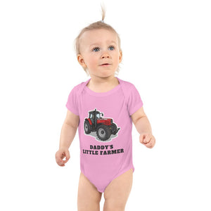 Furrow & Fields Baby Bodysuit Pink / 12 months Baby Massey Ferguson 7495 Tractor Bodysuit – Daddy's Little Farmer Quality Farmers Merch
