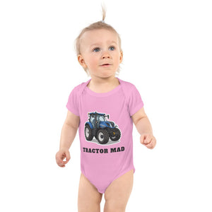 Furrow & Fields Baby Bodysuit Pink / 12 months Baby New Holland T7.225 Tractor Bodysuit – Tractor Mad Quality Farmers Merch