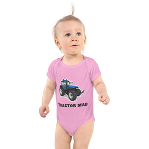 Furrow & Fields Baby Bodysuit Pink / 12 months Baby New Holland TM 135 Tractor Bodysuit – Tractor Mad Quality Farmers Merch