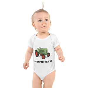 Furrow & Fields Baby Bodysuit White / 12 months Baby Fendt Dieselross Tractor Bodysuit – Born to Farm Quality Farmers Merch