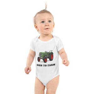Furrow & Fields Baby Bodysuit White / 12 months Baby Fendt Farmer 2 Tractor Bodysuit – Born to Farm Quality Farmers Merch