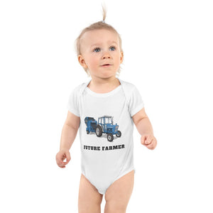 Furrow & Fields Baby Bodysuit White / 12 months Baby Ford 7600 Tractor Bodysuit – Future Farmer Quality Farmers Merch