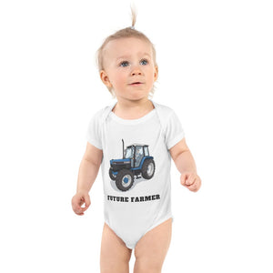 Furrow & Fields Baby Bodysuit White / 12 months Baby Ford 7740 Tractor Bodysuit – Future Farmer Quality Farmers Merch