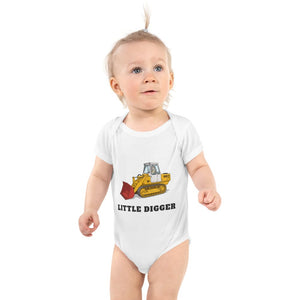 Furrow & Fields Baby Bodysuit White / 12 months Baby JCB 112 Digger Bodysuit – Little Digger Quality Farmers Merch