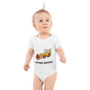 Furrow & Fields Baby Bodysuit White / 12 months Baby JCB 3C II Digger Bodysuit – Future Driver Quality Farmers Merch