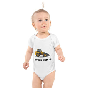 Furrow & Fields Baby Bodysuit White / 12 months Baby JCB TM420 Digger Bodysuit – Future Driver Quality Farmers Merch