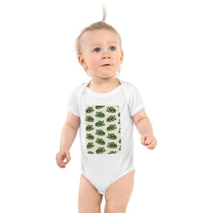 Furrow & Fields Baby Bodysuit White / 12 months Baby John Deere 6910 Tractor Bodysuit – Cream Pattern Quality Farmers Merch