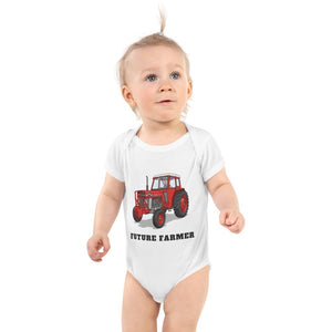 Furrow & Fields Baby Bodysuit White / 12 months Baby Massey Ferguson 188 Tractor Bodysuit – Future Farmer Quality Farmers Merch