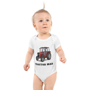 Furrow & Fields Baby Bodysuit White / 12 months Baby Massey Ferguson 240 Tractor Bodysuit – Tractor Mad Quality Farmers Merch