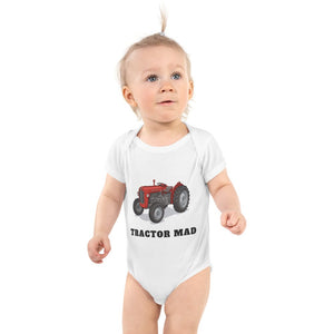 Furrow & Fields Baby Bodysuit White / 12 months Baby Massey Ferguson 35X Tractor Bodysuit – Tractor Mad Quality Farmers Merch