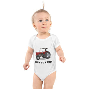 Furrow & Fields Baby Bodysuit White / 12 months Baby Massey Ferguson 399 Tractor Bodysuit – Born to Farm Quality Farmers Merch