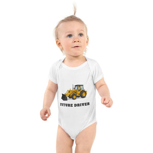 Furrow & Fields Baby Bodysuit White / 12 months Baby Massey Ferguson 50E Digger Bodysuit – Future Driver Quality Farmers Merch