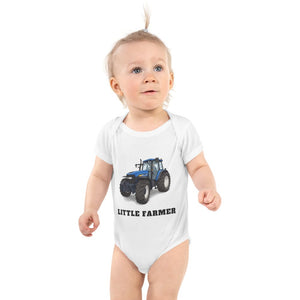 Furrow & Fields Baby Bodysuit White / 12 months Baby New Holland TM 155 Tractor Bodysuit – Little Farmer Quality Farmers Merch