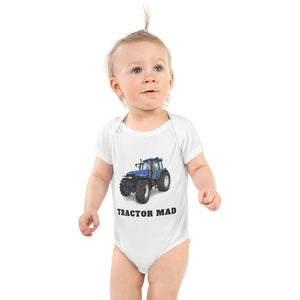 Furrow & Fields Baby Bodysuit White / 12 months Baby New Holland TM 155 Tractor Bodysuit – Tractor Mad Quality Farmers Merch