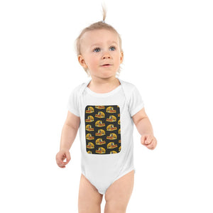 Furrow & Fields Baby Bodysuit White / 12 months Baby New Holland TX66 Combine Bodysuit – Charcoal Pattern Quality Farmers Merch