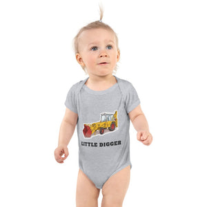 Furrow & Fields Baby Bodysuit Heather / 12 months Baby JCB 3C II Digger Bodysuit – Little Digger Quality Farmers Merch