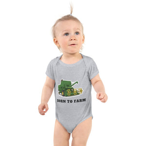 Furrow & Fields Baby Bodysuit Heather / 12 months Baby John Deere 530 Combine Bodysuit – Born to Farm Quality Farmers Merch