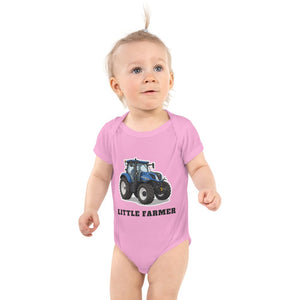 Furrow & Fields Baby Bodysuit Pink / 12 months Baby New Holland T7.225 Tractor Bodysuit – Little Farmer Quality Farmers Merch