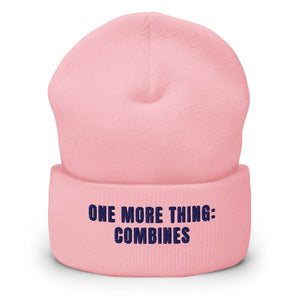 Furrow & Fields Baby Pink One More Thing: Combines | Cuffed Beanie Quality Farmers Merch