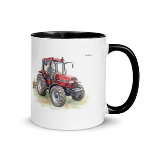 Furrow & Fields Black / 11 oz Case IH 4240 XL Pro Watercolor | Mug with Color Inside Quality Farmers Merch