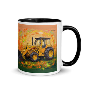 Furrow & Fields Black / 11 oz Massey Ferguson 50E Splash Art | Mug with Color Inside Quality Farmers Merch