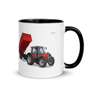 Furrow & Fields Black / 11 oz Massey Ferguson 6180 | Mug with Color Inside Quality Farmers Merch