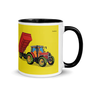 Furrow & Fields Black / 11 oz Massey Ferguson 6180 Pop Art | Mug with Color Inside Quality Farmers Merch