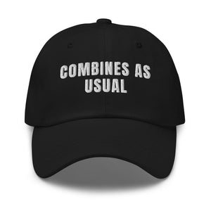 Furrow & Fields Black Combines as Usual | Classic Dad Hat Quality Farmers Merch