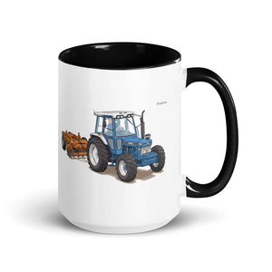 Furrow & Fields Black Ford 7810 Generation III | 15 oz Mug with Color Inside Quality Farmers Merch