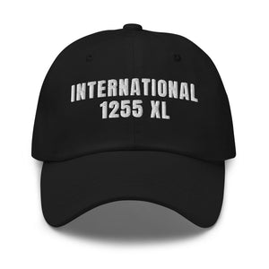 Furrow & Fields Black International 1255 XL | Classic Dad Hat Quality Farmers Merch