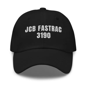Furrow & Fields Black JCB Fastrac 3190 | Classic Dad Hat Quality Farmers Merch