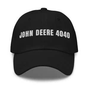 Furrow & Fields Black John Deere 4040 | Classic Dad Hat Quality Farmers Merch