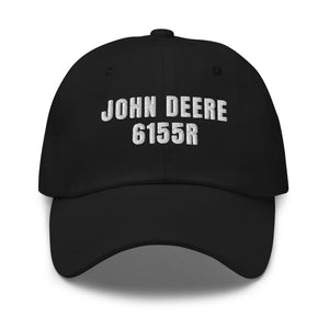 Furrow & Fields Black John Deere 6155R | Classic Dad Hat Quality Farmers Merch