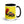 Furrow & Fields Black Massey Ferguson 6180 Pop Art | 15 oz Mug with Color Inside Quality Farmers Merch