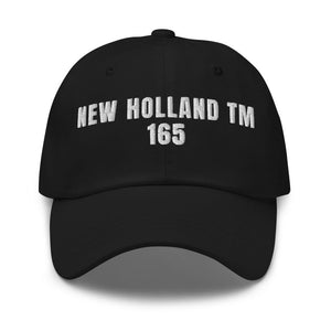 Furrow & Fields Black New Holland TM 165 | Classic Dad Hat Quality Farmers Merch