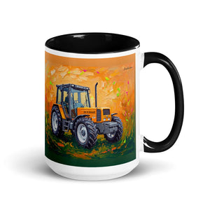 Furrow & Fields Black Renault 106-54 TL Splash Art | 15 oz Mug with Color Inside Quality Farmers Merch