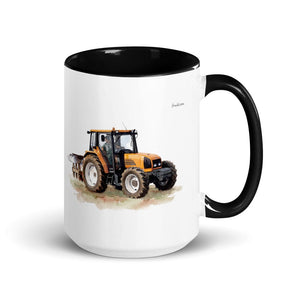 Furrow & Fields Black Renault Ceres 340X Watercolor | 15 oz Mug with Color Inside Quality Farmers Merch