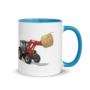Furrow & Fields Blue / 11 oz Massey Ferguson 3070 Autotronic | Mug with Color Inside Quality Farmers Merch