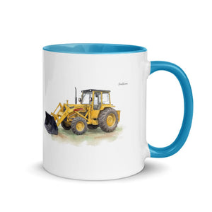 Furrow & Fields Blue / 11 oz Massey Ferguson 50E Watercolor | Mug with Color Inside Quality Farmers Merch