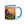 Furrow & Fields Blue / 11 oz Massey Ferguson 6180 Splash Art | Mug with Color Inside Quality Farmers Merch