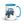 Furrow & Fields Blue Ford 4600 Cartoon (Side) | 15 oz Mug with Color Inside Quality Farmers Merch