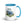 Furrow & Fields Blue Ford 4600 Watercolor | 15 oz Mug with Color Inside Quality Farmers Merch
