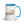 Furrow & Fields Blue JCB 3C II Pencil Sketch | 15 oz Mug with Color Inside Quality Farmers Merch