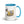 Furrow & Fields Blue JCB 3CX Sitemaster SRS Pencil Sketch | 15 oz Mug with Color Inside Quality Farmers Merch