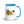 Furrow & Fields Blue JCB 3CX Sitemaster SRS Watercolor | 15 oz Mug with Color Inside Quality Farmers Merch
