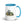 Furrow & Fields Blue John Deere 4955 Watercolor | 15 oz Mug with Color Inside Quality Farmers Merch