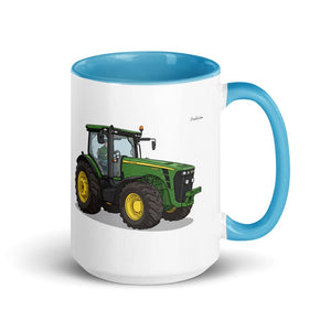 Furrow & Fields Blue John Deere 8345R | 15 oz Mug with Color Inside Quality Farmers Merch